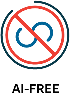 AI-FREE icon: no AI for any use, unless otherwise specified